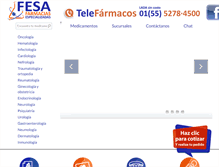 Tablet Screenshot of farmaciasespecializadas.com